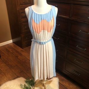 Anthropology Eve Franco block color dress